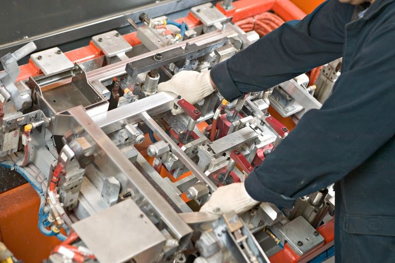 a man working on a machine