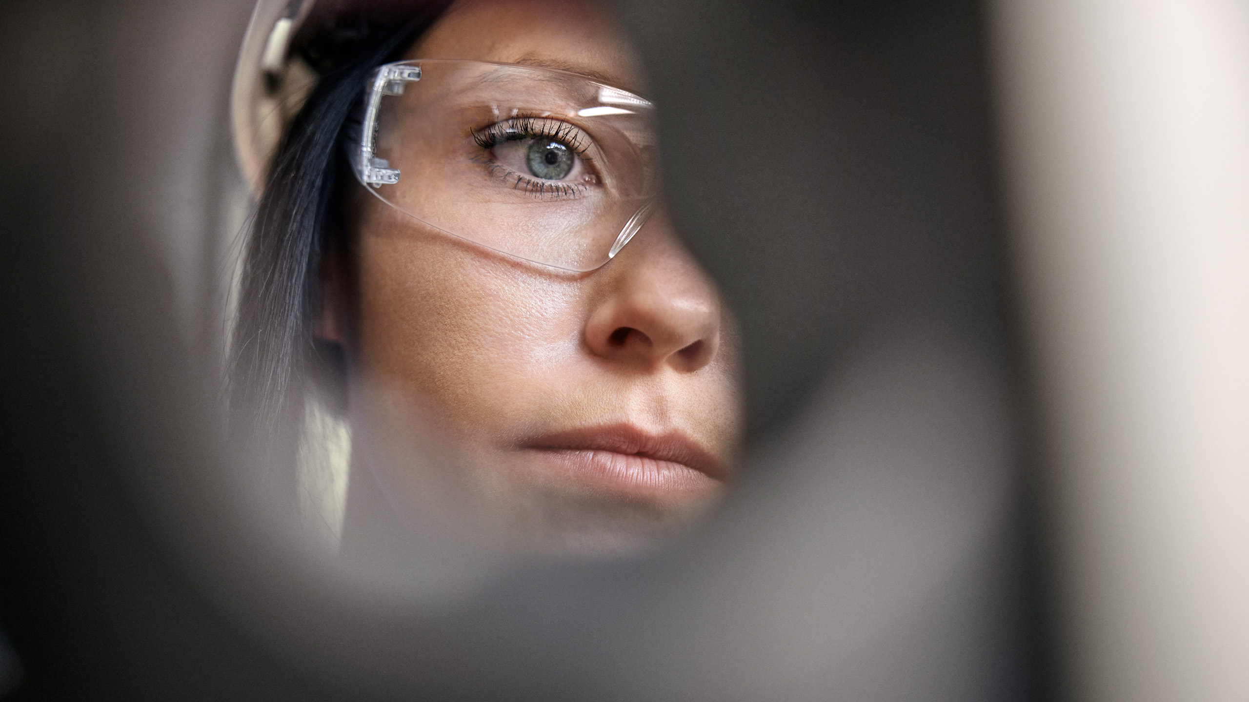 a person wearing glasses