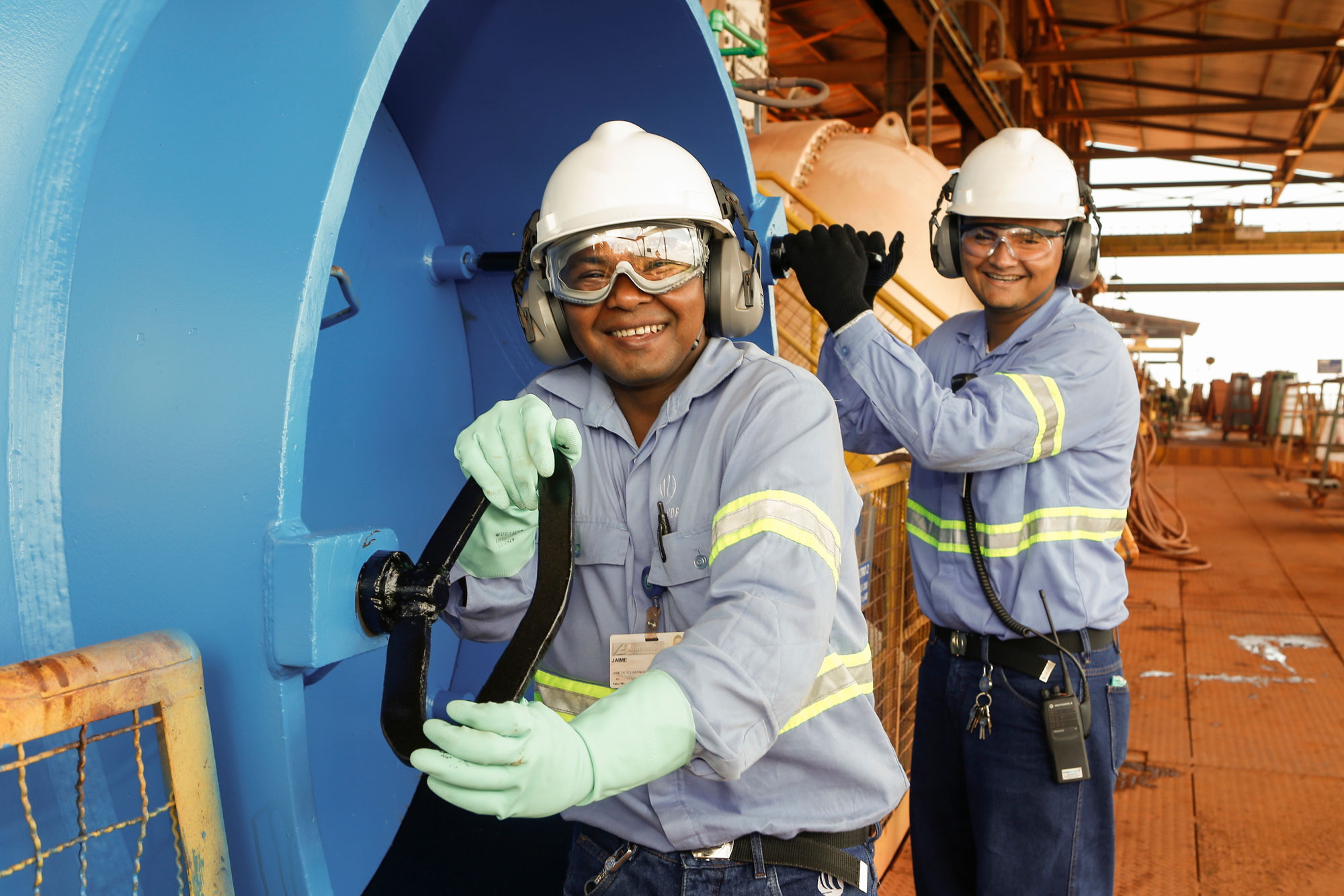 two employees in brazil
