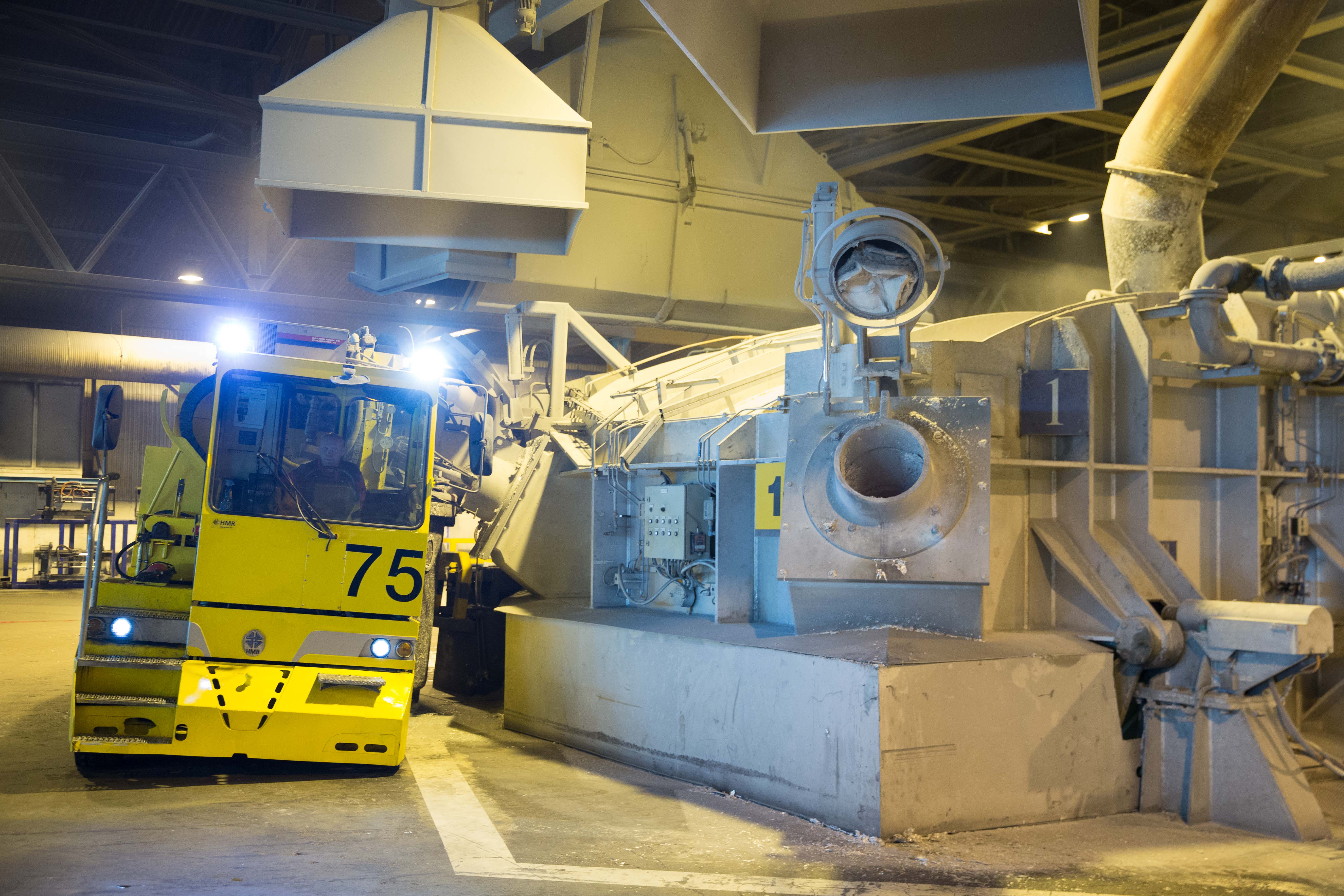 Melting furnace at Hydro Sunndal